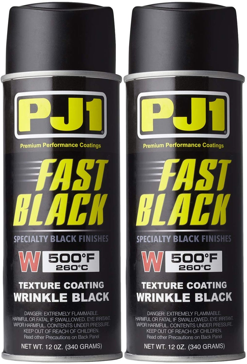 PJ1 16-WKL-2PK Wrinkle Black Spray Paint, 22 oz, 2 Pack